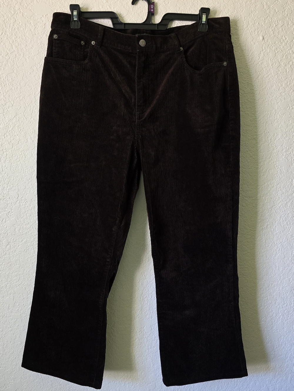 Ralph Lauren Women's Wide-Leg Corduroy Pants in Brown